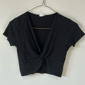 Garage Twist Front Cropped Tee